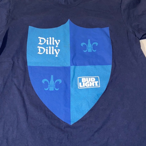 Hanes Bud Light Dilly Dilly Unisex Large Short Sleeve Tee Shirt - Picture 4 of 4